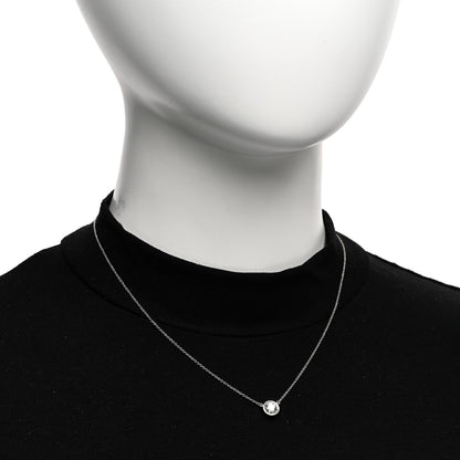 Tiffany Platinum Diamond .82ct Elsa Peretti Diamonds by the Yard Pendant Necklace 2 of 5