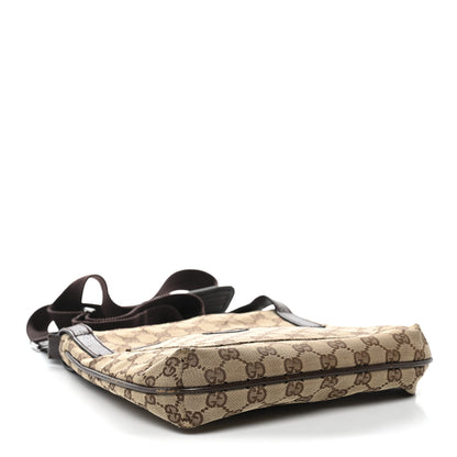 Gucci Monogram Flat Messenger Bag Dark Brown 4 of 14