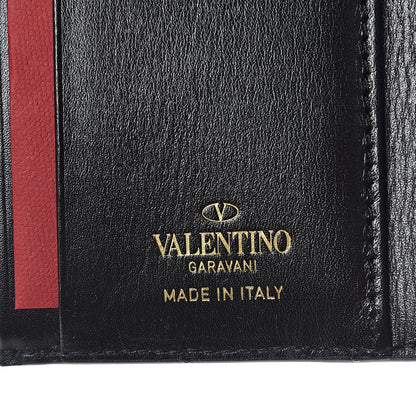 Valentino Garavani Calfskin VLogo Compact Wallet Black 6 of 7
