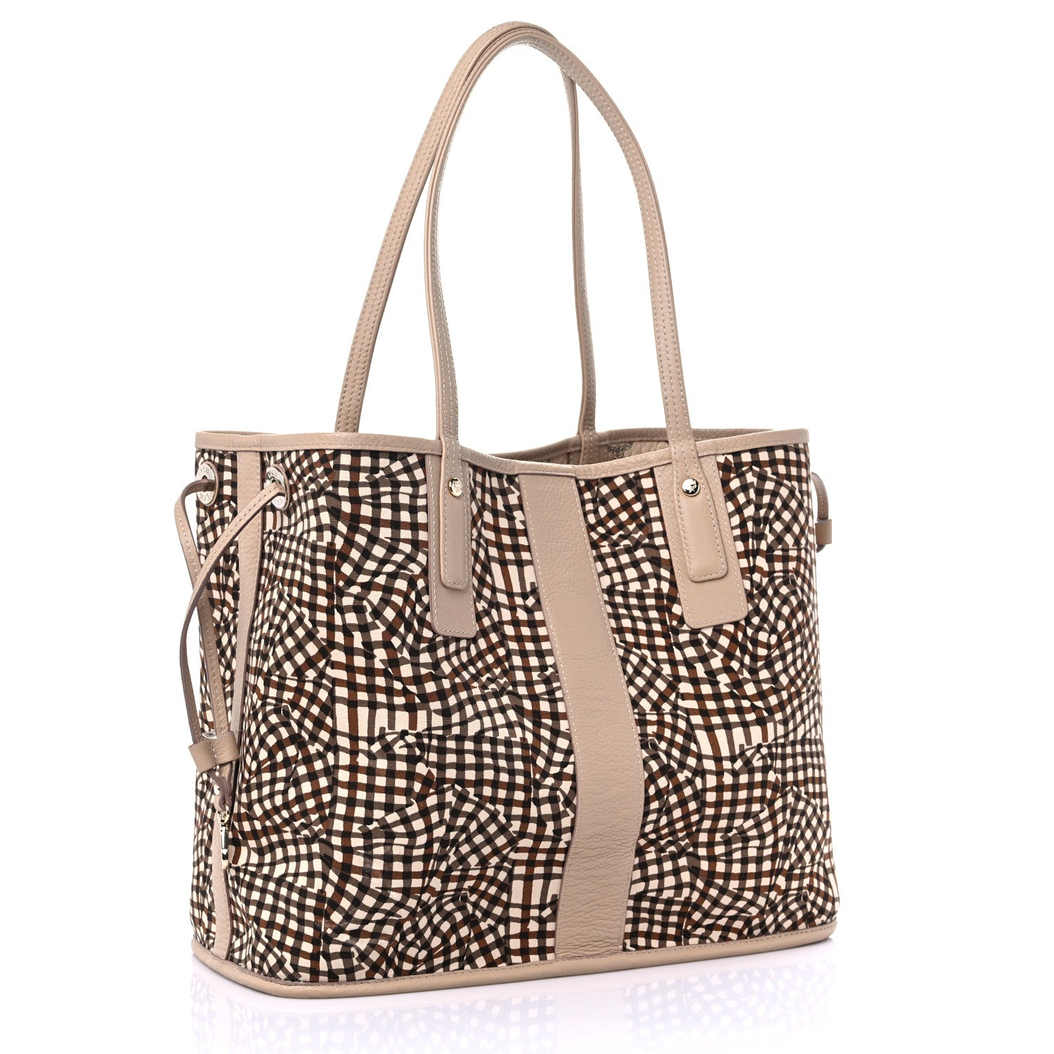 MCM Visetos Medium Liz Reversible Shopper Tote Beige 7 of 10