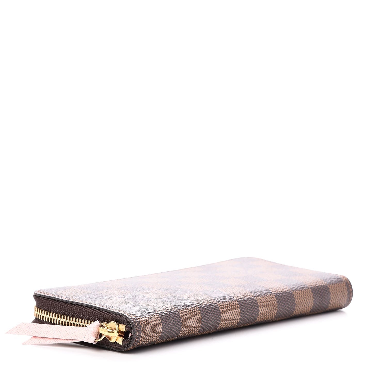 Damier Ebene Clemence Wallet Rose Ballerine