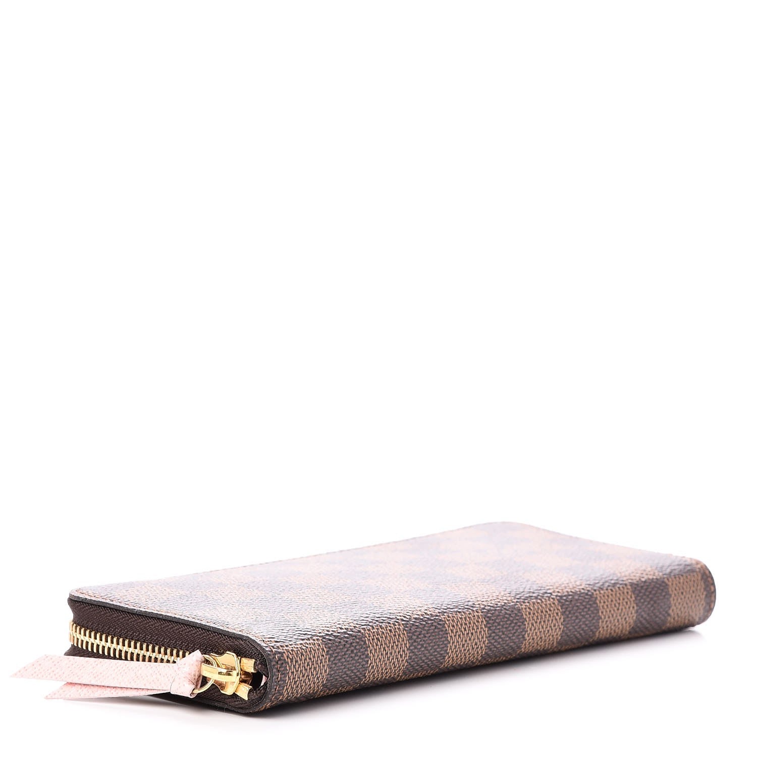 Louis Vuitton Damier Ebene Clemence Wallet Rose Ballerine 4 of 8