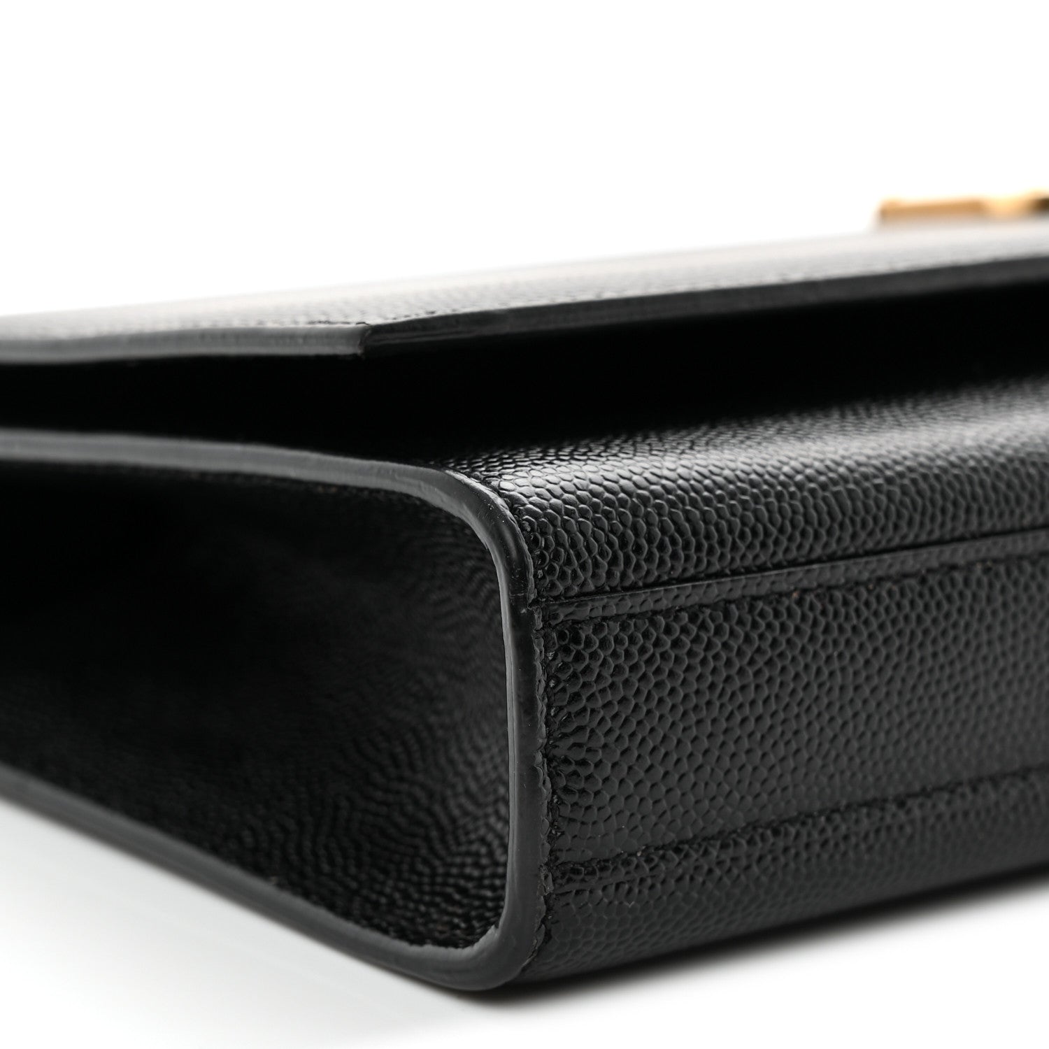 Saint Laurent Grain De Poudre Monogram Cassandre Clutch Black 9 of 17