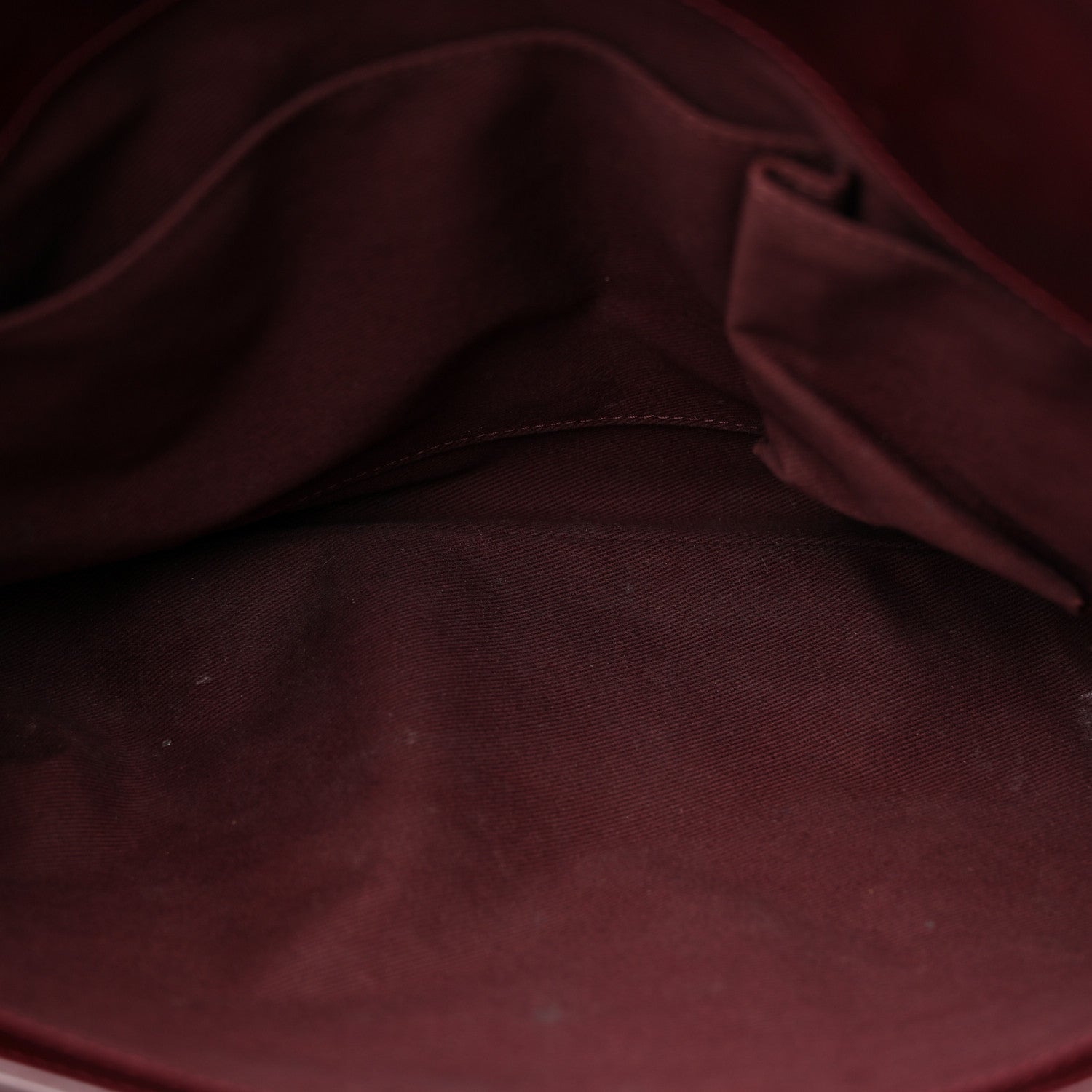 Chanel Patent Quilted Maxi Just Mademoiselle Bowling Bag Burgundy 5 of 24