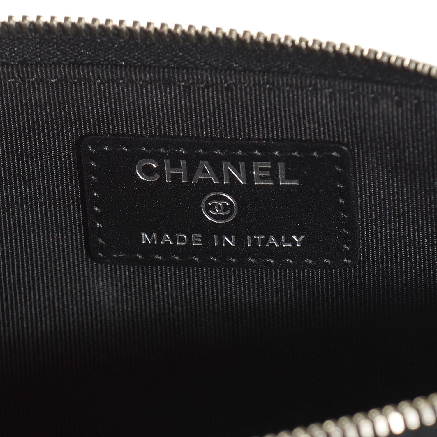 Chanel Caviar Quilted Calfskin Quilted Zip Around Phone Holder Black 7 of 8