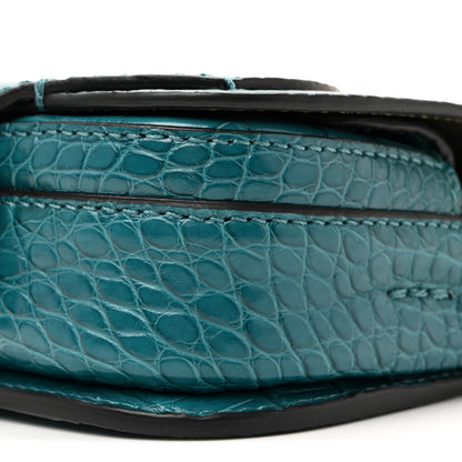 Burberry Alligator Bridle Micro Satchel Turquoise 26 of 31