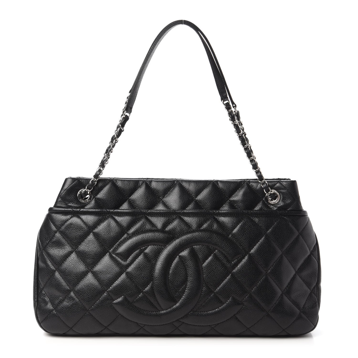 Chanel Caviar Quilted Timeless CC Soft Tote Black 1 of 10