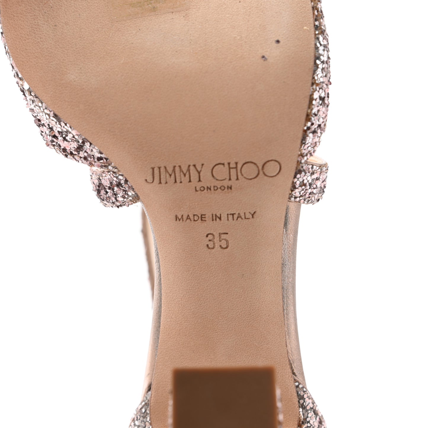 Glitter Carrie 65 Sandals 35 Natural