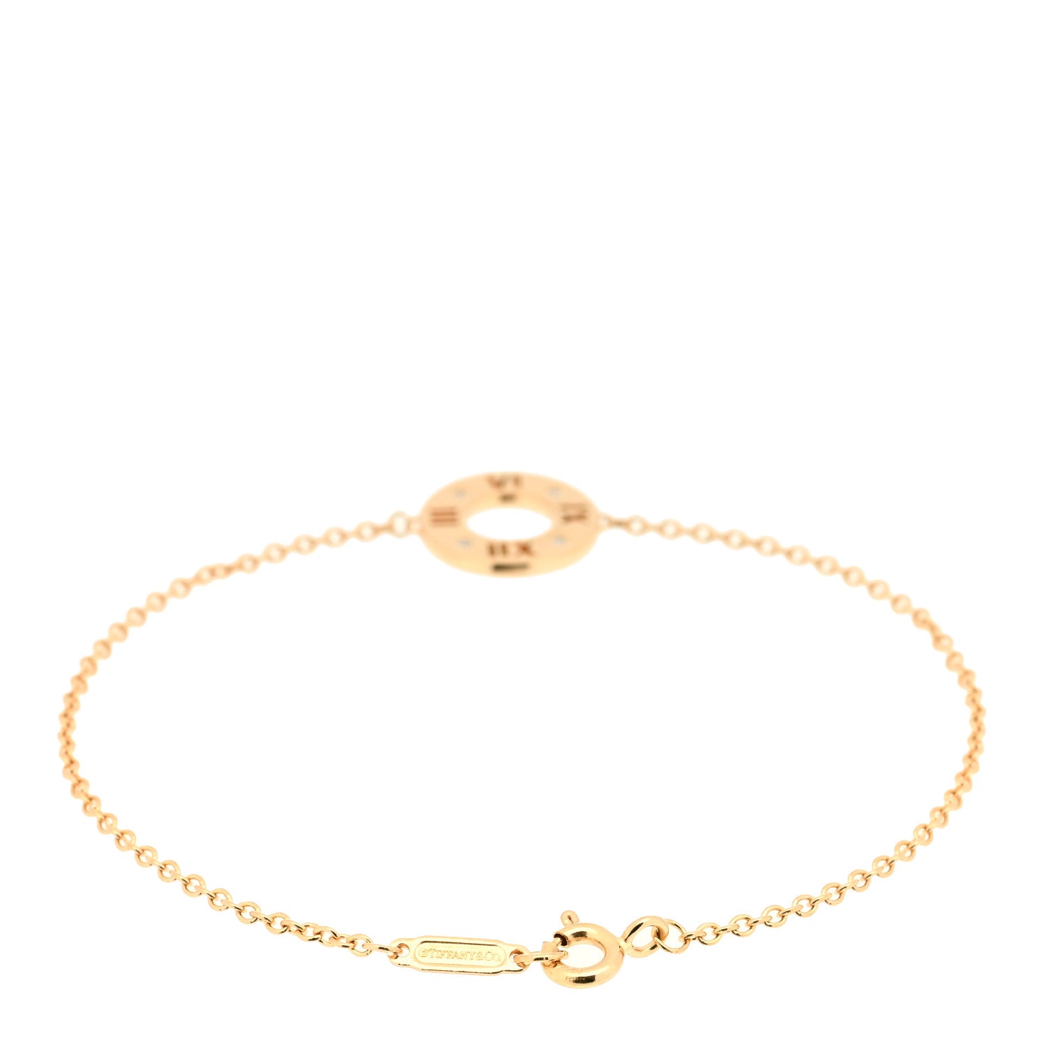 Tiffany 18K Rose Gold Diamond Atlas Pierced Bracelet 2 of 3
