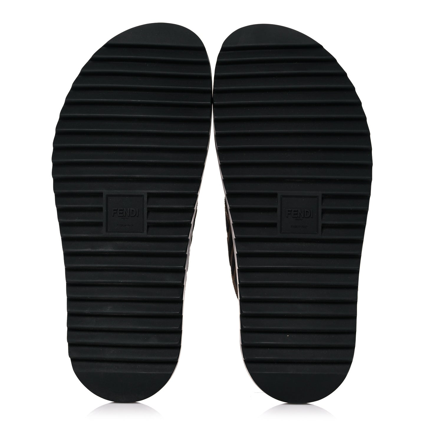 Fabric Rubber Macro FF Embroidered Mens Crisscross Slide Sandals 9 Maya Black