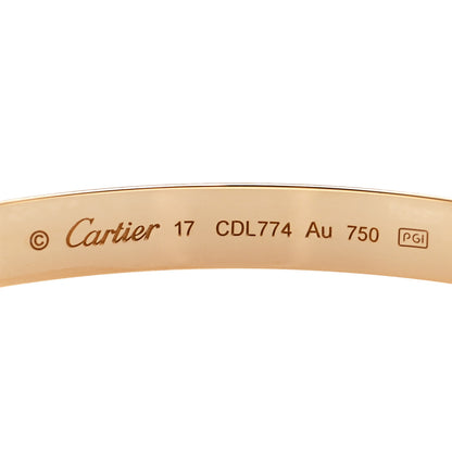 Cartier 18K Yellow Gold LOVE Bracelet 17 3 of 3
