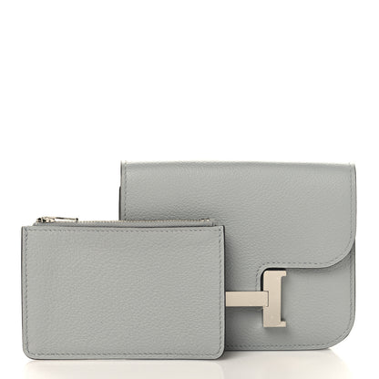 Hermes Evercolor Constance Slim Wallet Bleu Glacier 3 of 9