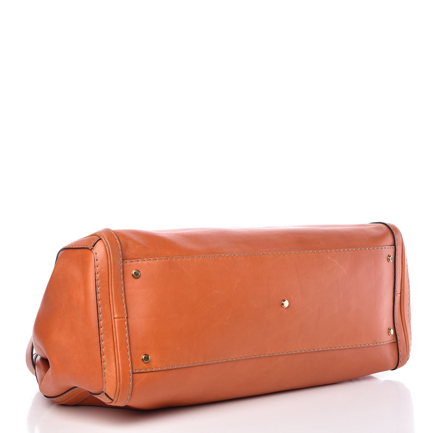 Calfskin Large GG Running Tote Orange