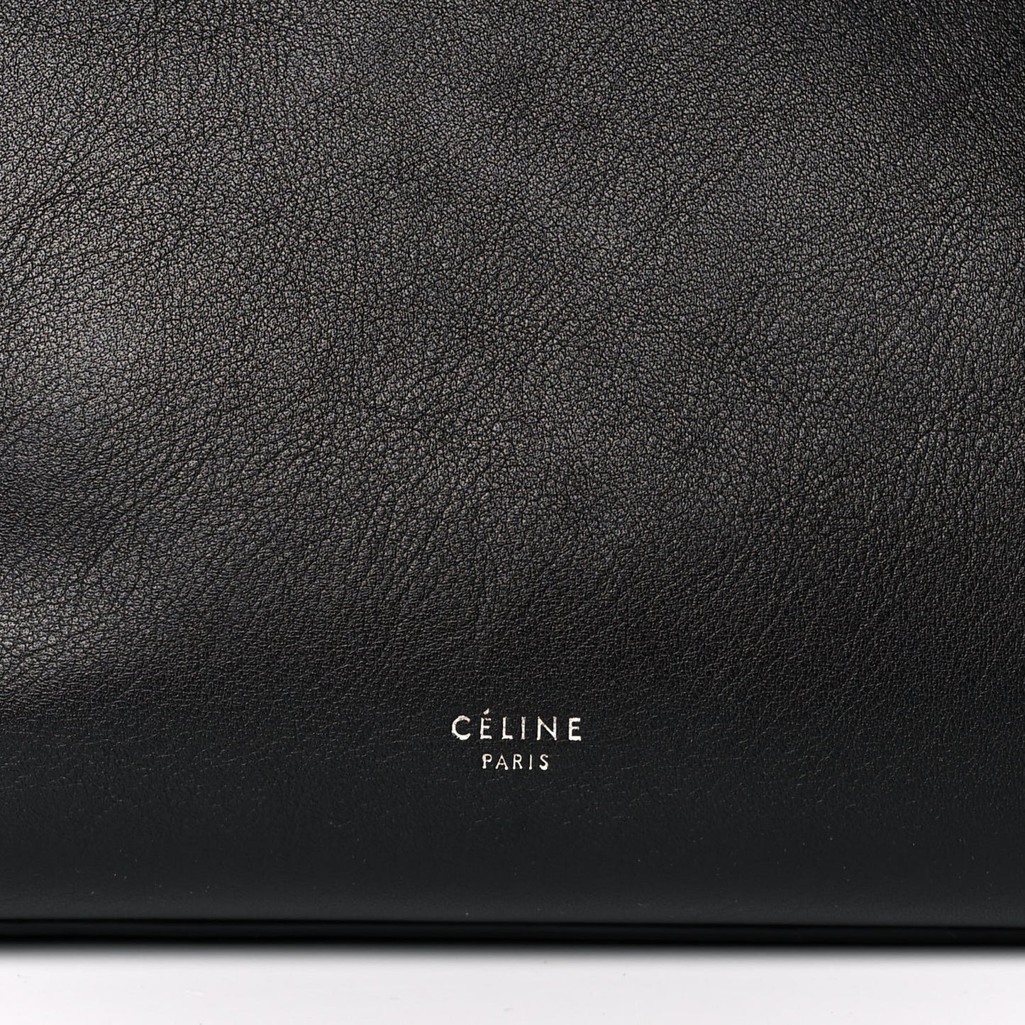 Supple Grained Calfskin Small Long Strap Big Bag Black