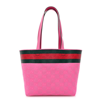 Gucci Supreme Canvas Totissima Small Tote Yellow Pink 2 of 14