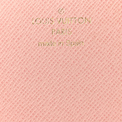 Louis Vuitton Damier Ebene Sarah Wallet NM Rose Ballerine 6 of 10