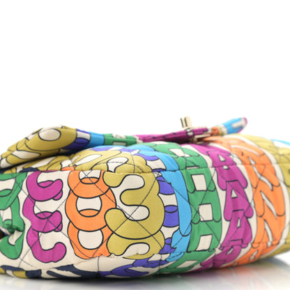 Chanel Printed Silk CC Small Single Flap Multicolor 9 of 11