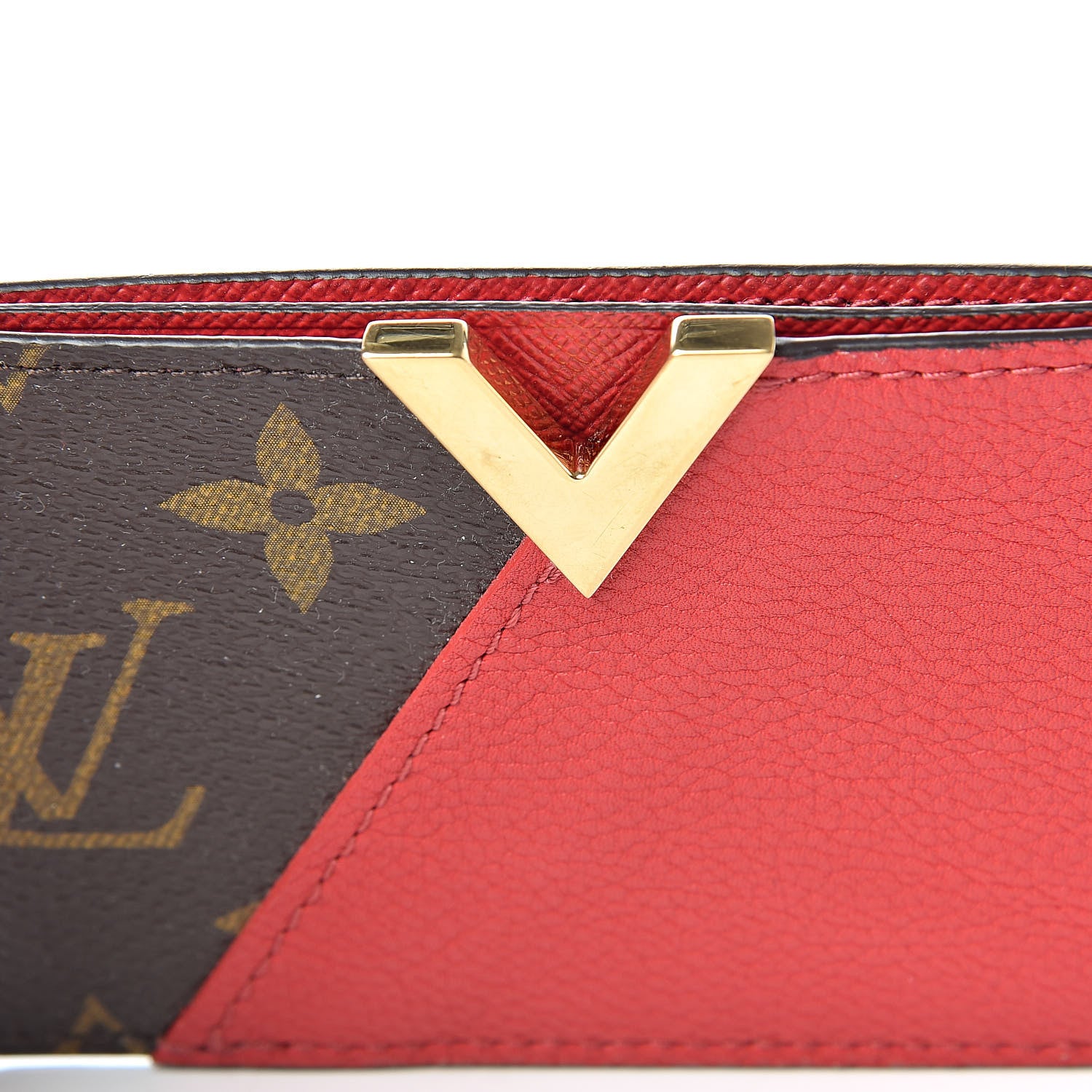 Louis Vuitton Calfskin Monogram Kimono Tote Card Holder Cherry 7 of 8