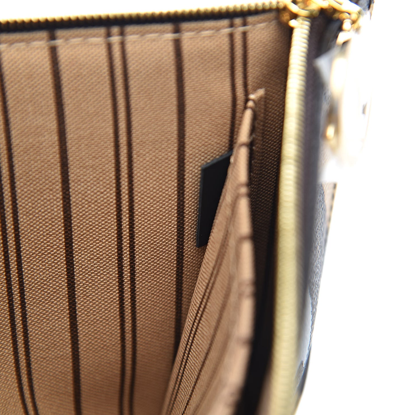 X LOL Monogram Neverfull MM GM Pochette Gold Silver