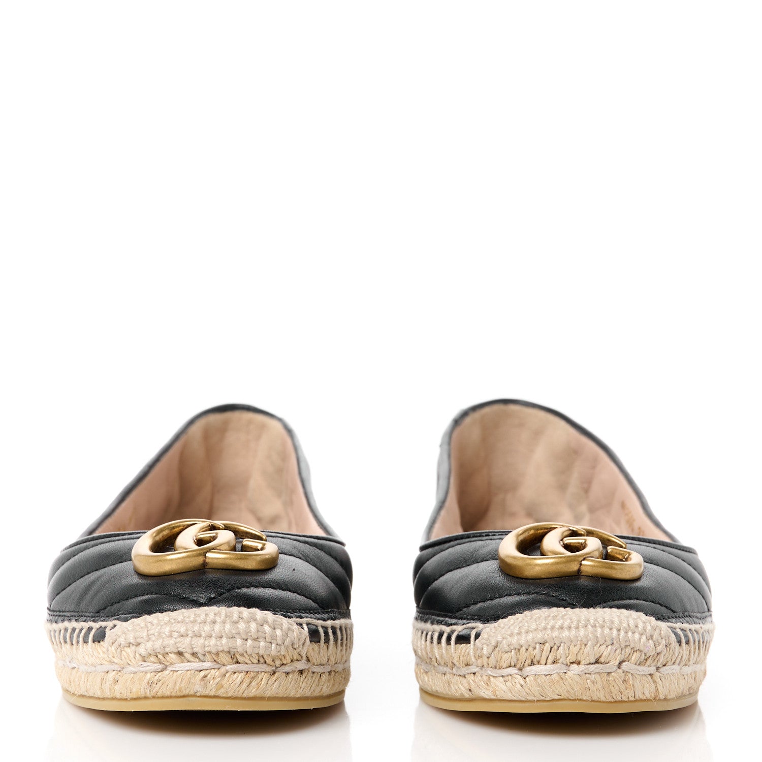 Gucci Nappa Matelasse GG Marmont Espadrilles 37.5 Black 2 of 11