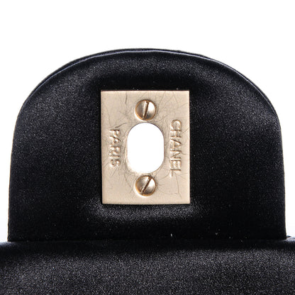 Chanel Jewel Satin Quilted East West Flap Black 7 of 8