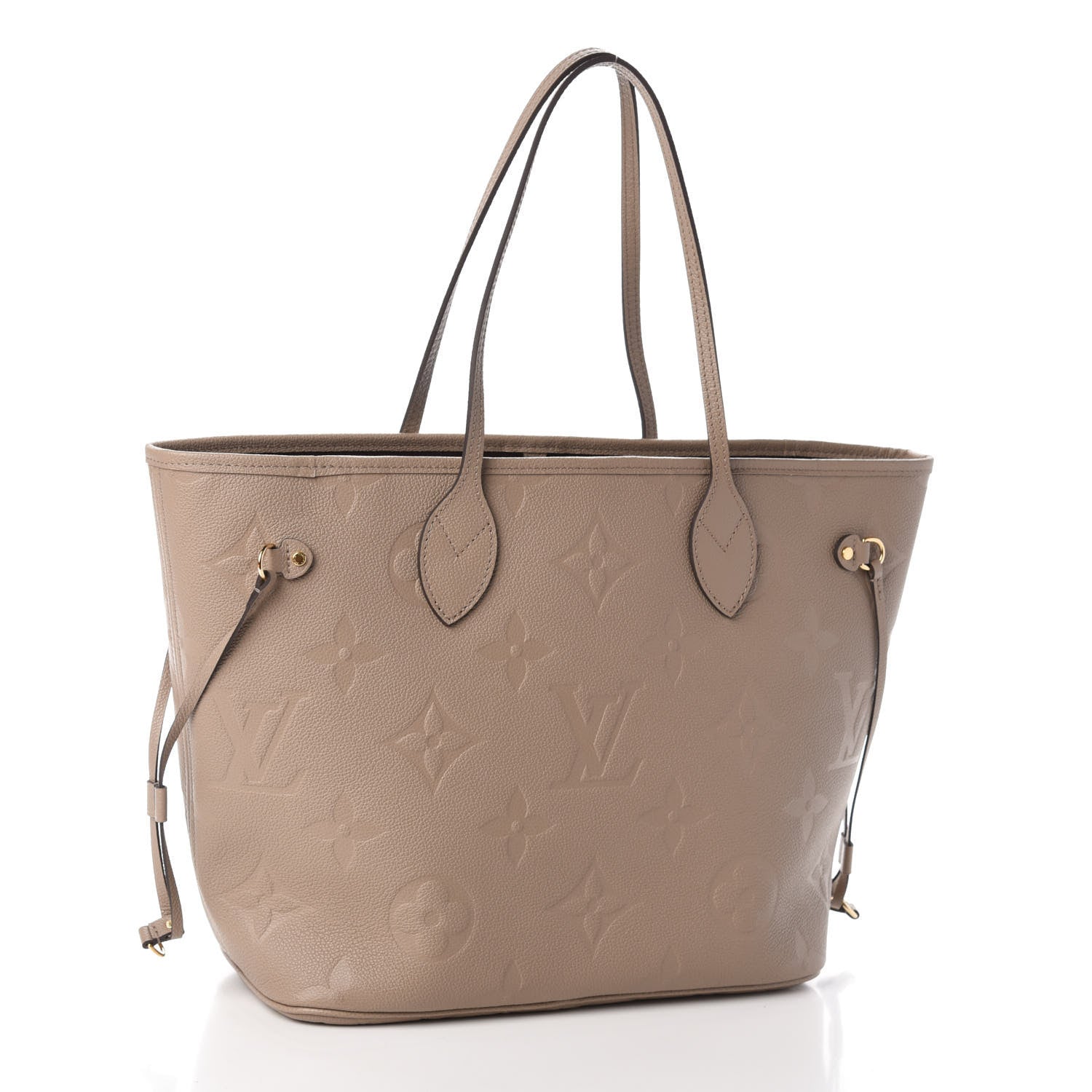 Louis Vuitton Empreinte Monogram Giant Neverfull MM Tourterelle 3 of 9