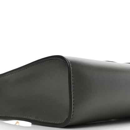 Celine Smooth Calfskin Cuir Triomphe Shoulder Bag Dark Army 7 of 8