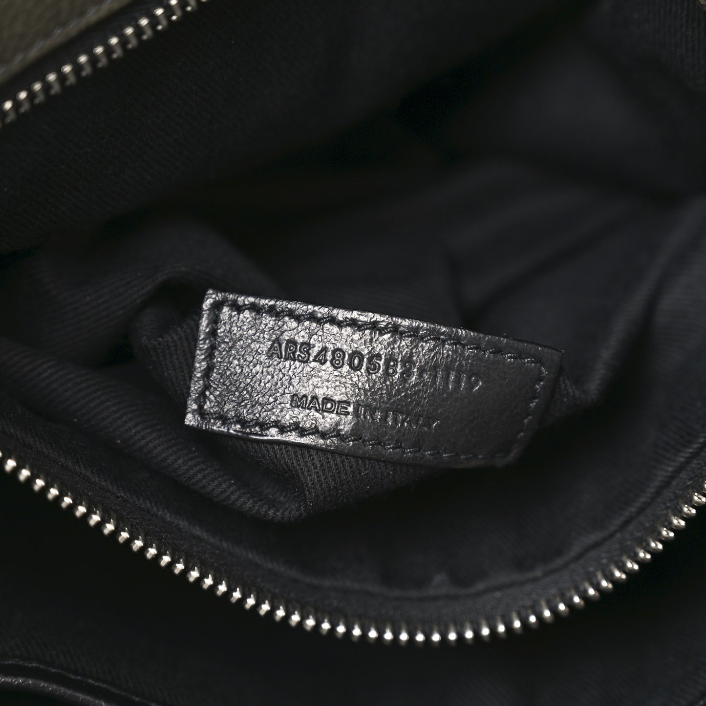 Grained Calfskin Sac De Jour Souple North South Tote Kaki Militaire