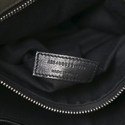 Saint Laurent Grained Calfskin Sac De Jour Souple North South Tote Kaki Militaire 7 of 10
