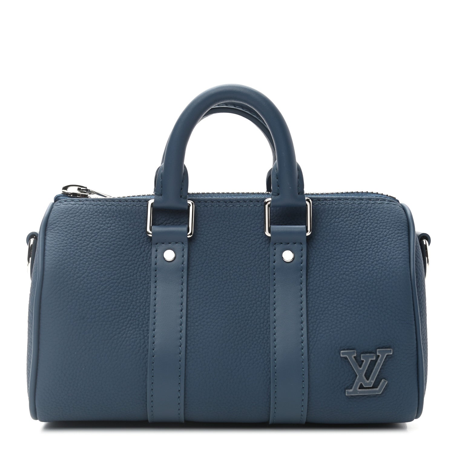 Louis Vuitton Calfskin Aerogram Keepall XS Blue 1 of 8