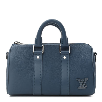 Louis Vuitton Calfskin Aerogram Keepall XS Blue 1 of 8