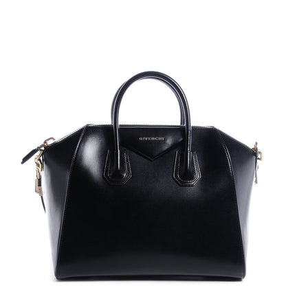 Givenchy Shiny Lord Calfskin Medium Antigona Black 1 of 9