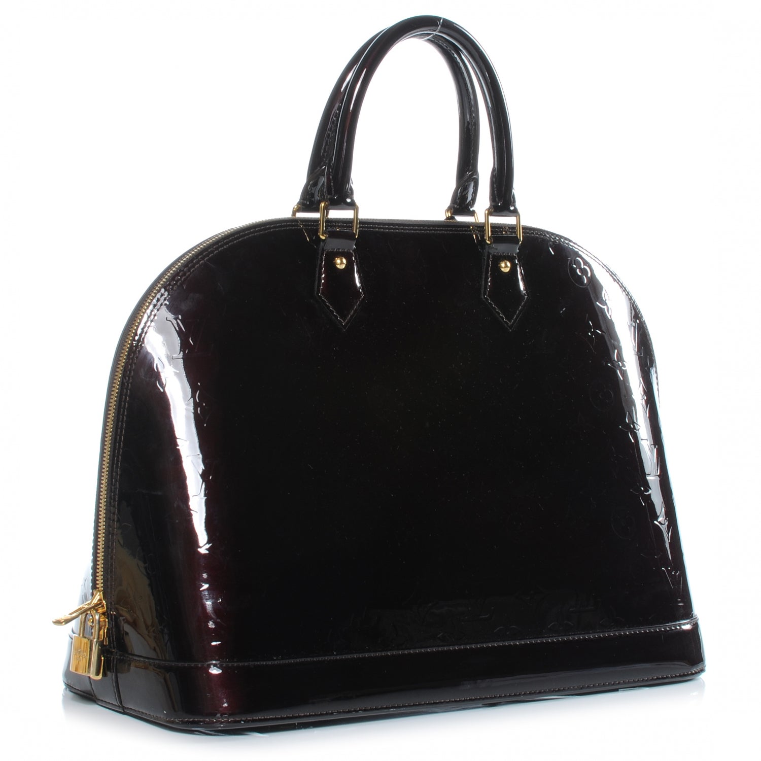 Louis Vuitton Vernis Alma GM Amarante 3 of 7