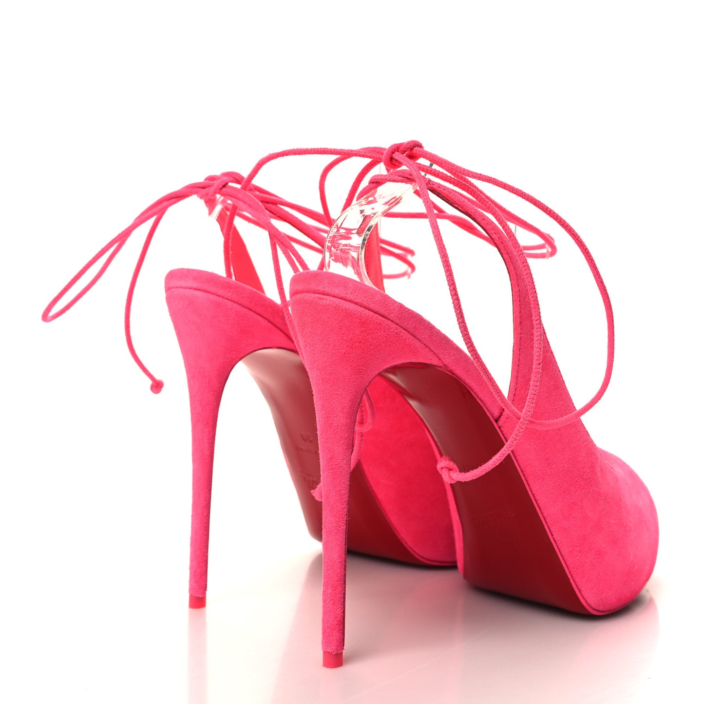 Veau Velours Lace Up NVP 120 Peep Toe Pumps 39 Poupidou