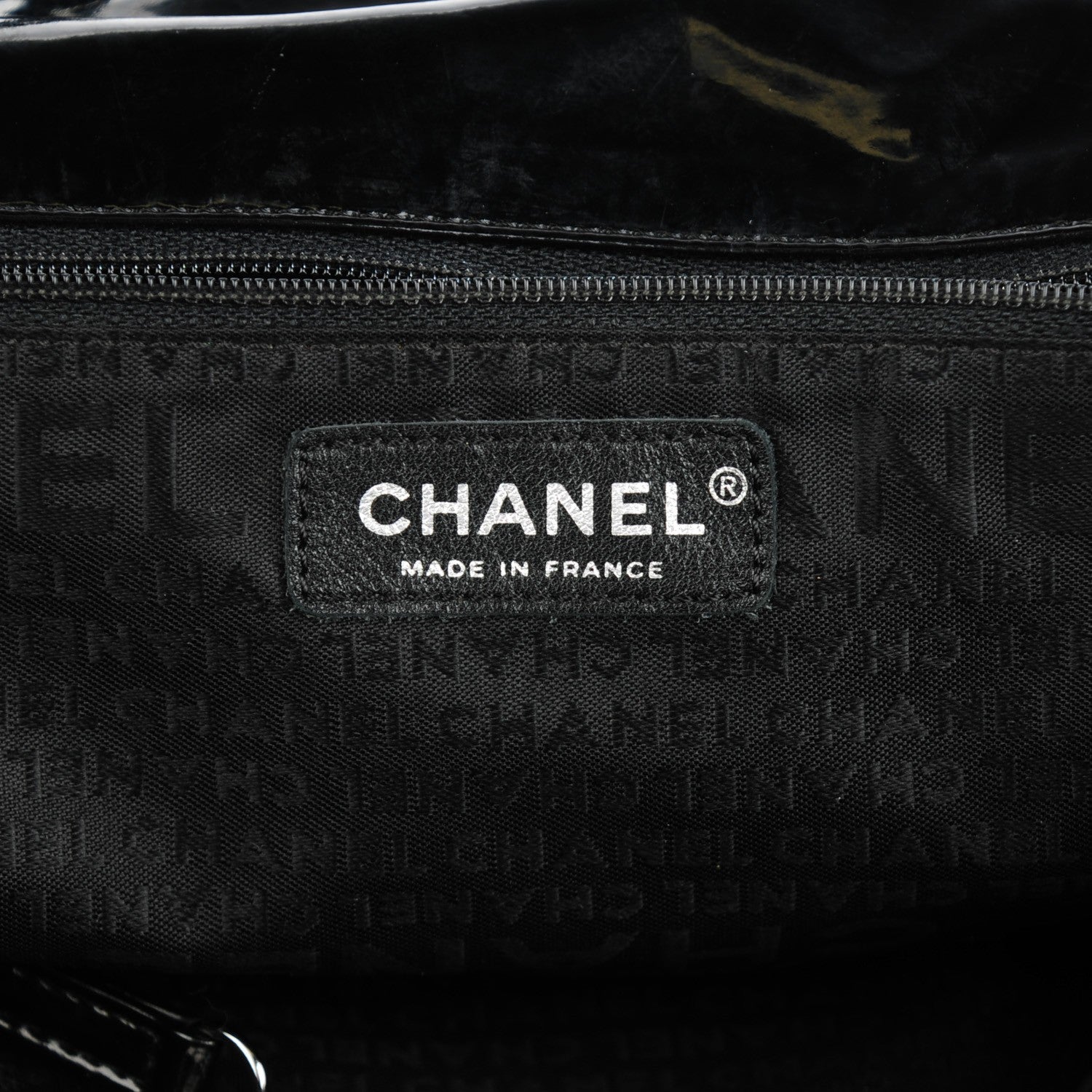 Chanel Vinyl XL Coco Cabas Black 5 of 6