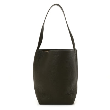 The Row Grained Calfskin Medium N/S Park Tote Olive 1 of 10