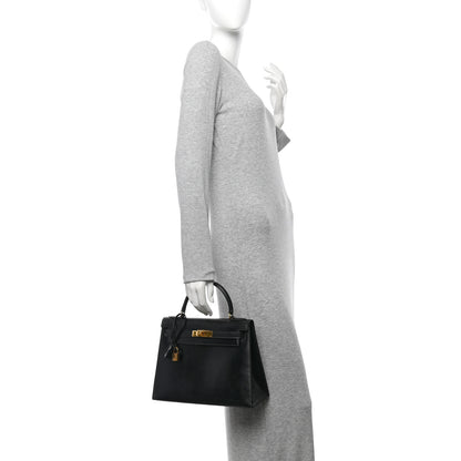 Hermes Box Kelly Sellier 28 Black 2 of 16