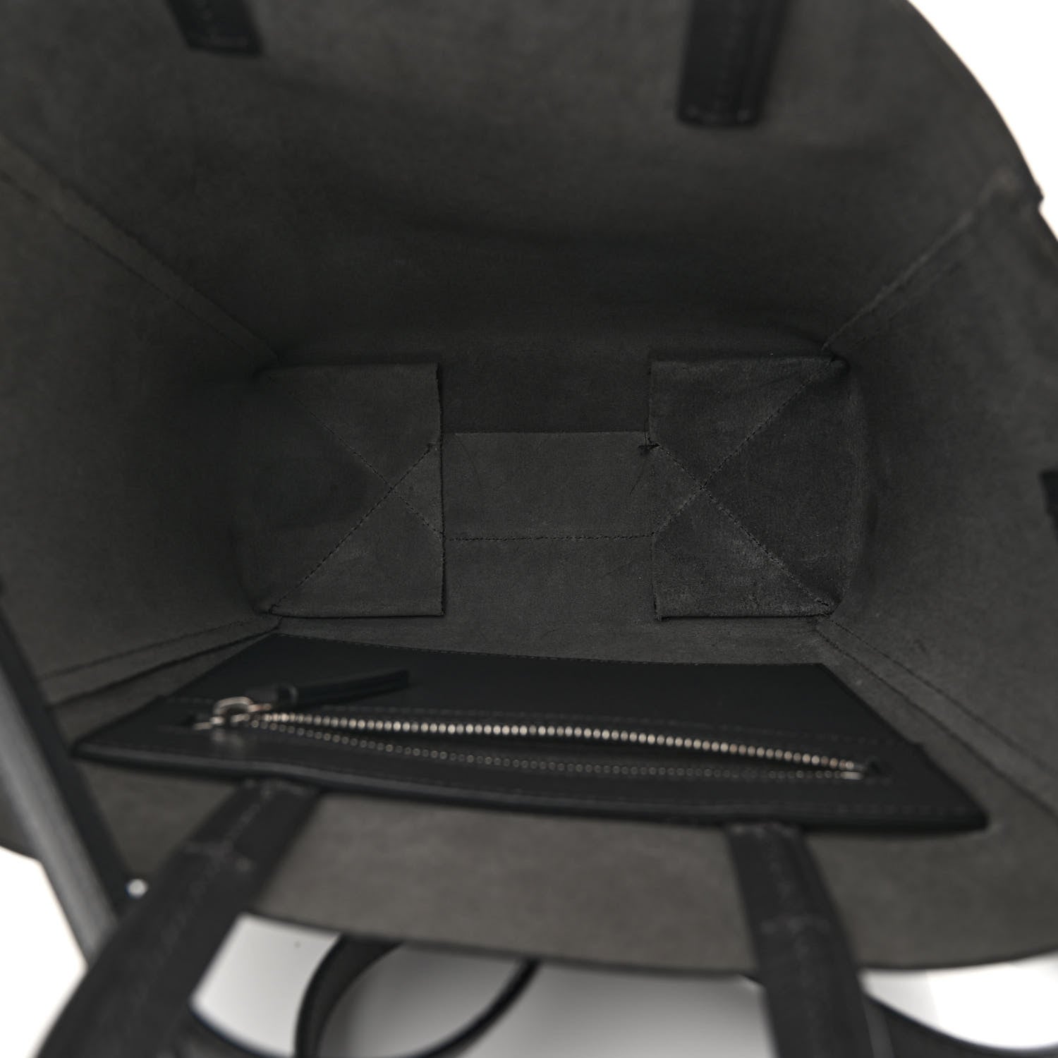 Celine Grained Calfskin Small Vertical Cabas Black 5 of 11