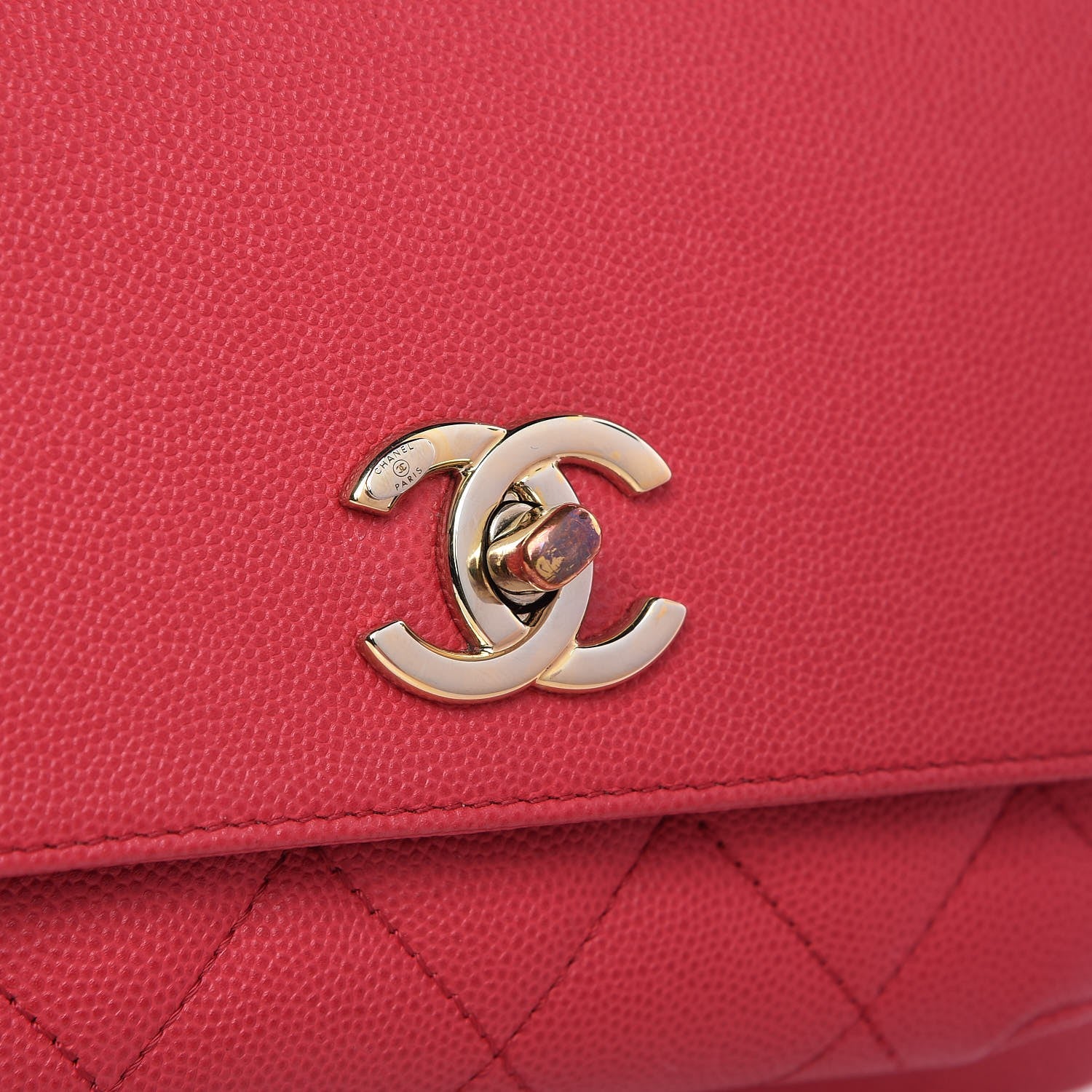 Chanel Caviar Quilted Mini Business Affinity Flap Red 8 of 8