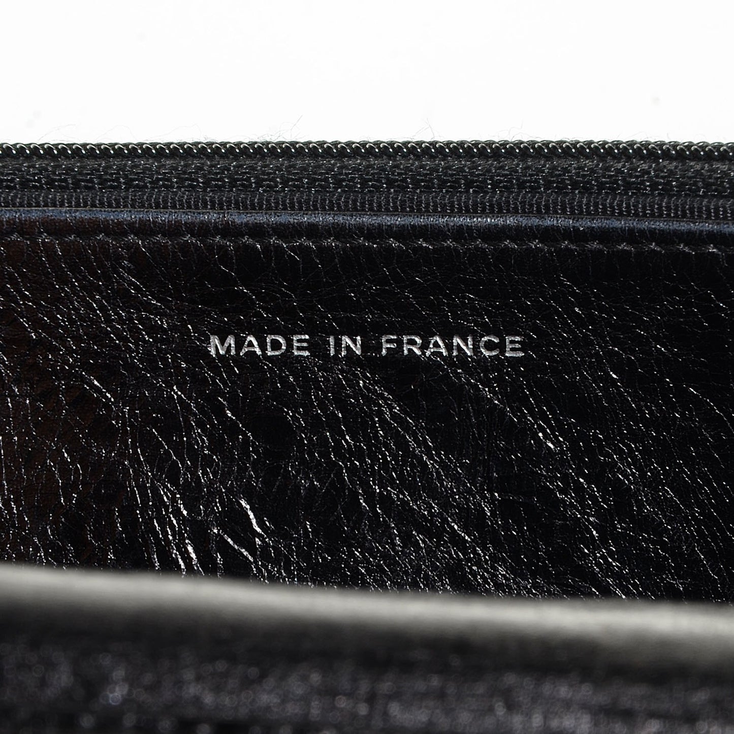 Aged Calfskin Reissue Wallet On Chain WOC Metallic Black