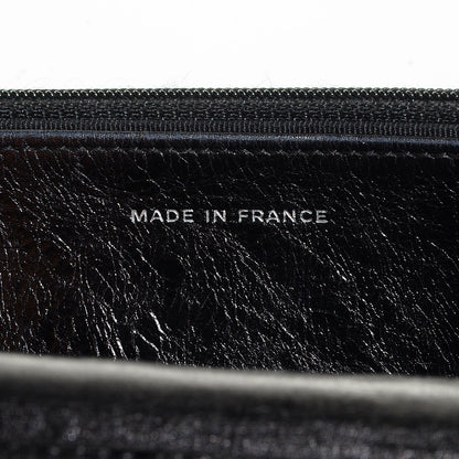 Chanel Aged Calfskin Reissue Wallet On Chain WOC Metallic Black 6 of 7