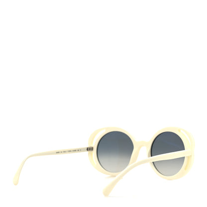Chanel Acetate Round Sunglasses 71572A White 4 of 7