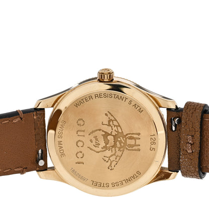 Gucci Stainless Steel Calfskin 29mm G-Timeless Bee Quartz Watch 4 of 5