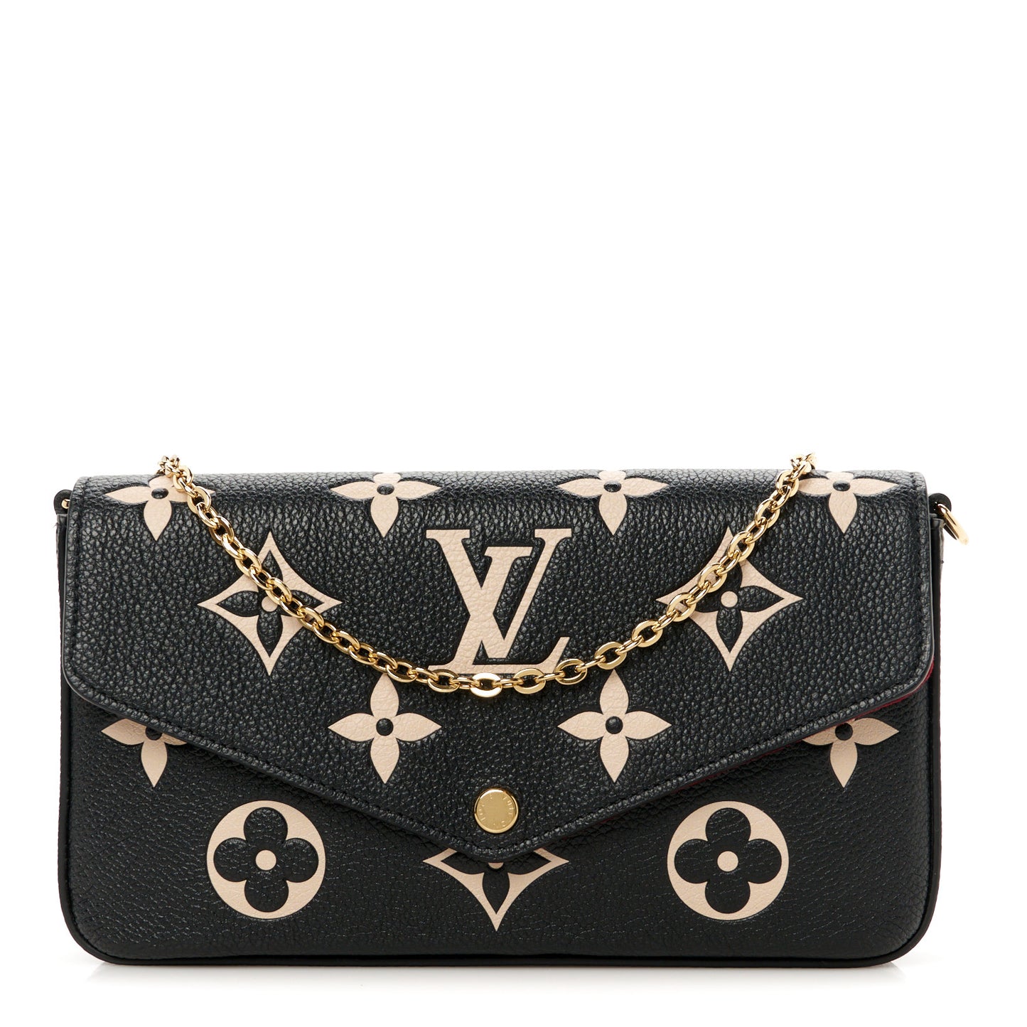 Empreinte Monogram Giant Felicie Pochette Black Beige