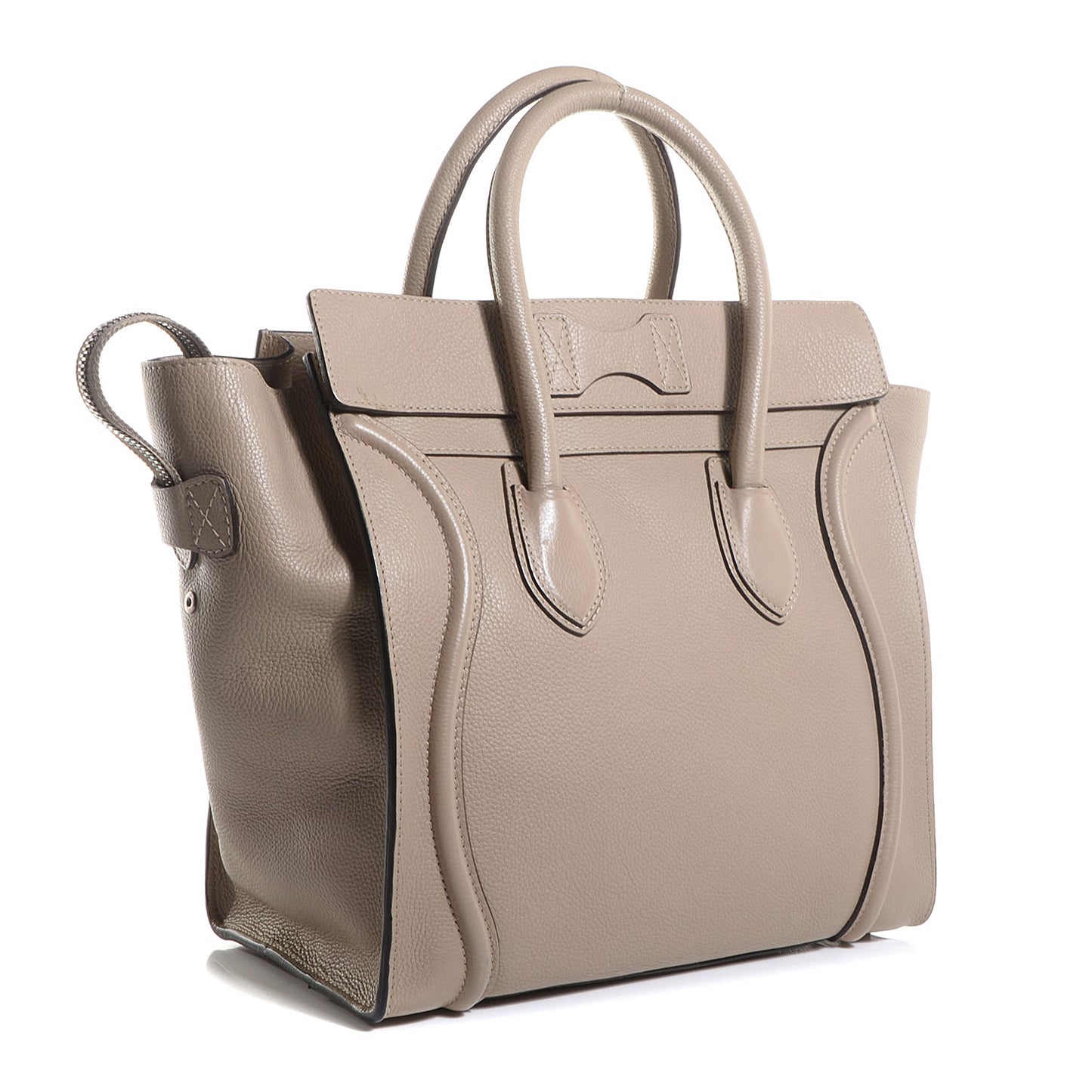 Drummed Calfskin Mini Luggage Dune