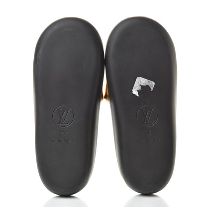 Louis Vuitton Metallic Calfskin Sunbath Slide Sandals 36 Gold 5 of 8
