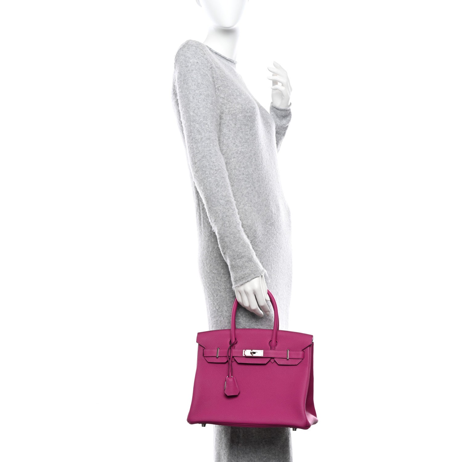 Hermes Togo Birkin 30 Rose Pourpre 2 of 11