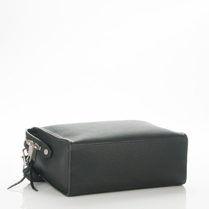Fendi Calfskin Romano Selleria Messenger Bag Black 4 of 7