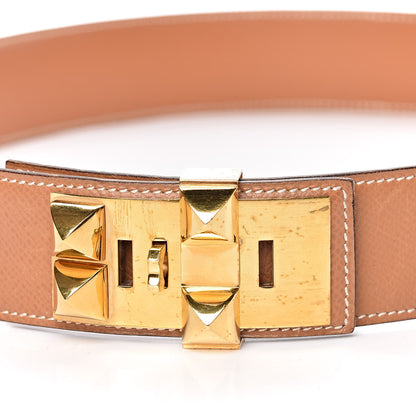 Hermes Courchevel Collier De Chien CDC Belt 80 Gold 9 of 9