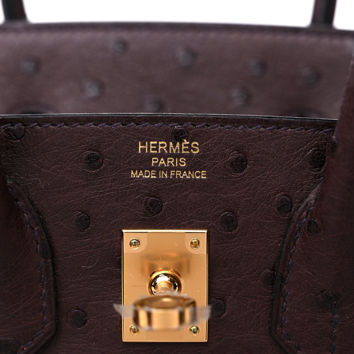 Hermes Ostrich Birkin 25 Rouge Sellier 6 of 10